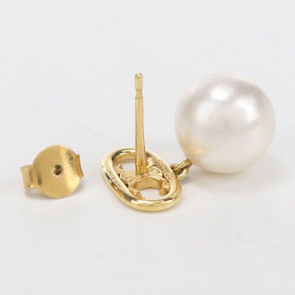 Celine Pearl Triomphe Earrings Metal - Picture 4 of 6